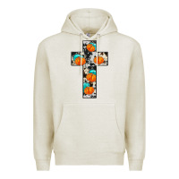 Oatmeal Heather pumpkin cross Premium Hoodie - JahusDesignShop