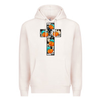Pale Pink pumpkin cross Premium Hoodie - JahusDesignShop