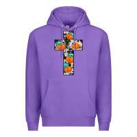 Purple pumpkin cross Premium Hoodie - JahusDesignShop