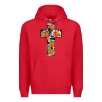 Red pumpkin cross Premium Hoodie - JahusDesignShop