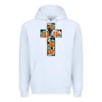 White pumpkin cross Premium Hoodie - JahusDesignShop