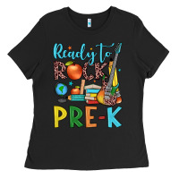 Black ready to rock pre k Ladies Tee - JahusDesignShop