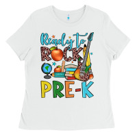 White ready to rock pre k Ladies Tee - JahusDesignShop