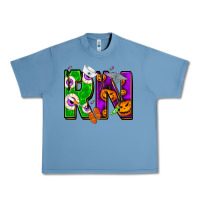 Pebble Blue halloween rn Urban Heavy Tee - NancyCooperArtShop