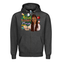 Black Teacher Magic With Afro Zipper Hoodie | Teevron