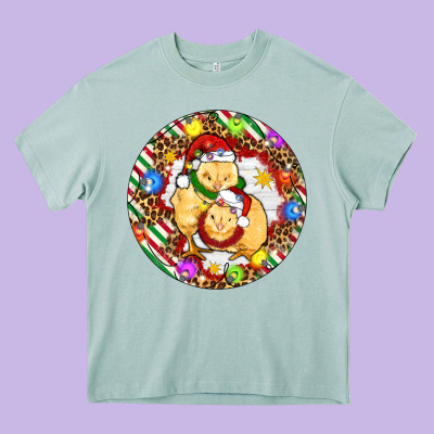 Christmas Chick Heavy Core Tee Designed By Artiststas