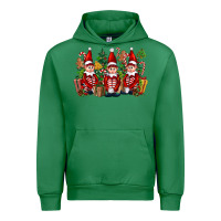 Emerald Christmas Elfs Urban Hoodie - FaDigitalArtStudio