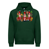 Forest Green Christmas Elfs Urban Hoodie - FaDigitalArtStudio
