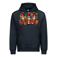Navy Christmas Elfs Urban Hoodie - FaDigitalArtStudio