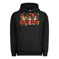 Pigment Black Christmas Elfs Urban Hoodie - FaDigitalArtStudio