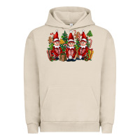 Pigment French Oak Christmas Elfs Urban Hoodie - FaDigitalArtStudio