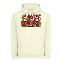 Pigment Pistachio Christmas Elfs Urban Hoodie - FaDigitalArtStudio