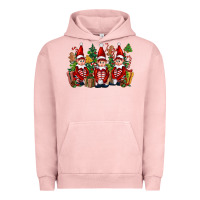 Pigment Salmon Christmas Elfs Urban Hoodie - FaDigitalArtStudio