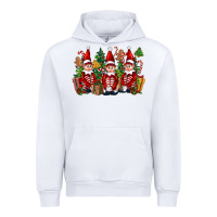 White Christmas Elfs Urban Hoodie - FaDigitalArtStudio