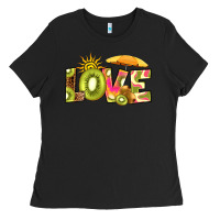 Black love kiwi Ladies Tee - RanaPortraitStore
