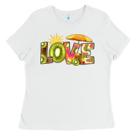 White love kiwi Ladies Tee - RanaPortraitStore