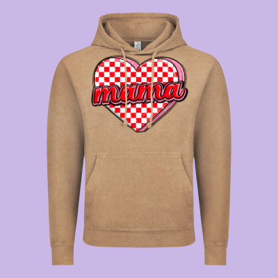 Valentine Mama Vintage Hoodie Designed By Maliassmallbusiness