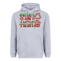 Heather Grey sweet but a little twisted Heavyweight Hoodie - CowGirlArtShop