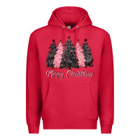 Cardinal pink merry christmas Premium Hoodie - CowGirlArtShop