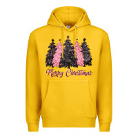 Lemon pink merry christmas Premium Hoodie - CowGirlArtShop
