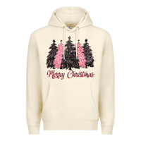 Sandshell pink merry christmas Premium Hoodie - CowGirlArtShop