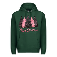 Sports Green pink merry christmas Premium Hoodie - CowGirlArtShop