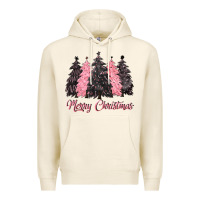 Tofu pink merry christmas Premium Hoodie - CowGirlArtShop