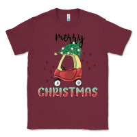 Burgundy merry christmas kids car Classic Tee - MaliasSmallBusiness