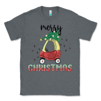 Charcoal Heather merry christmas kids car Classic Tee - MaliasSmallBusiness