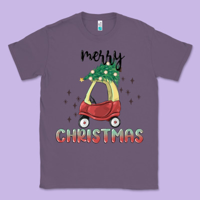 Merry Christmas Kids Car Classic Tee Designed By Maliassmallbusiness