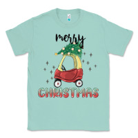Seafoam merry christmas kids car Classic Tee - MaliasSmallBusiness