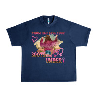 Navy whose bed have youre boots been under Urban Heavy Tee - NancyCooperArtShop