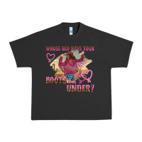 Pigment Black whose bed have youre boots been under Urban Heavy Tee - NancyCooperArtShop