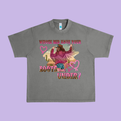 Whose Bed Have Youre Boots Been Under Urban Heavy Tee Designed By Nancycooperartshop