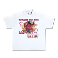 White whose bed have youre boots been under Urban Heavy Tee - NancyCooperArtShop