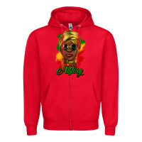Red i am black history Zipper Hoodie - NancyCooperArtShop