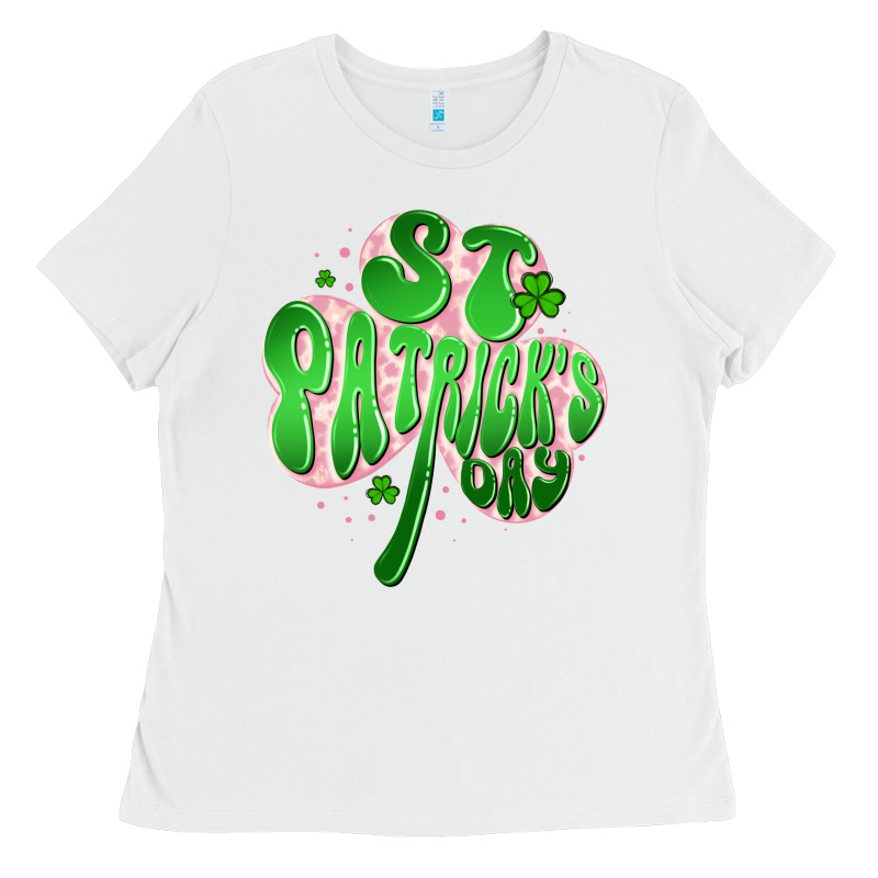 St Patricks Day Clover Ladies Tee by Artiststas | Teevron