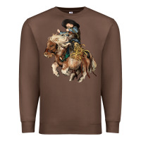 Chestnut Midilli little Cowboy kid rodeo Premium Sweatshirt - HowdyJamesFarm