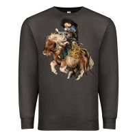 Smoke Midilli little Cowboy kid rodeo Premium Sweatshirt - HowdyJamesFarm