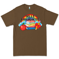 Cacao back to school hello kindergarten 3200x2400 Premium Tee - AdoDesignShop