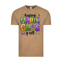 Vintage Coffee happy mardi gras y'all Vintage Tee - MaliasSmallBusiness