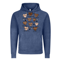 Vintage Denim black history month hearts Vintage Hoodie - MaliasSmallBusiness
