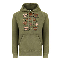 Vintage Olive black history month hearts Vintage Hoodie - MaliasSmallBusiness