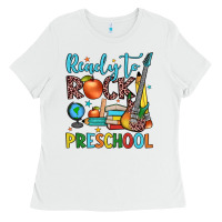 White ready to rock preschool Ladies Tee - JahusDesignShop