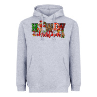 Heather Grey howdy christmas gingerman bread with cowboy Heavyweight Hoodie - CowGirlArtShop