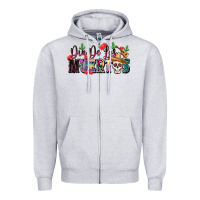 Heather Grey Dia De Los Muertos Zipper Hoodie - texasbilliewilder
