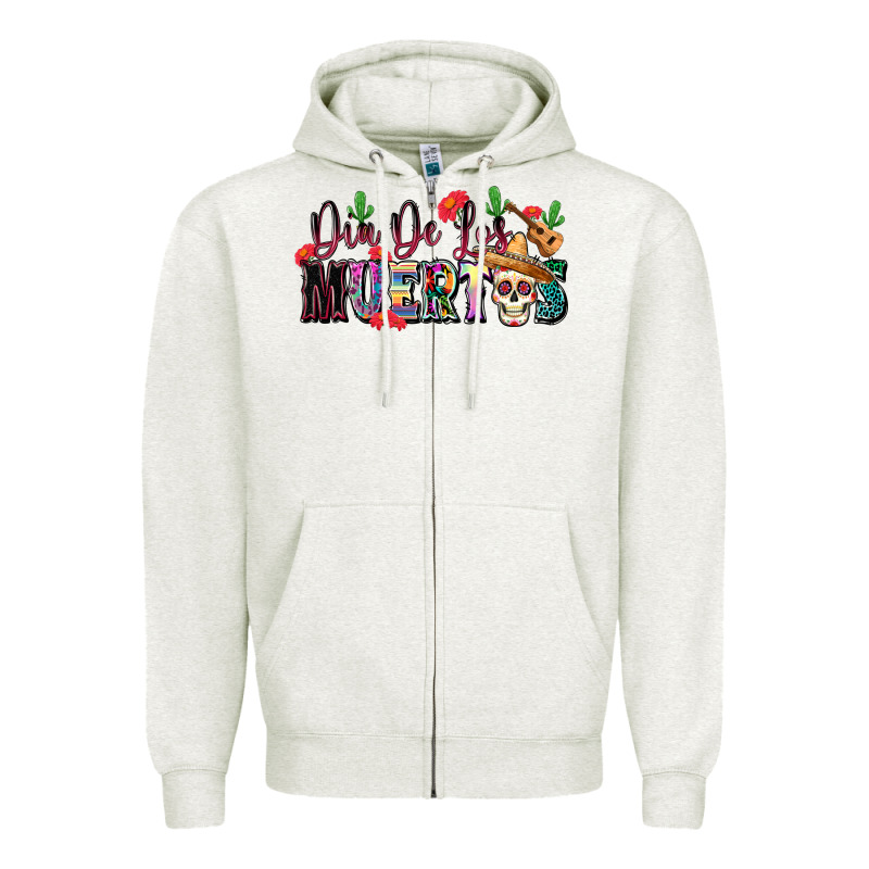Dia De Los Muertos Zipper Hoodie by texasbilliewilder | Teevron