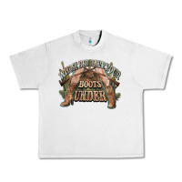 Lunar Rock whose bed have your boots under cowboy western Urban Heavy Tee - NancyCooperArtShop