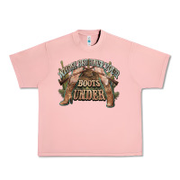 Salmon whose bed have your boots under cowboy western Urban Heavy Tee - NancyCooperArtShop