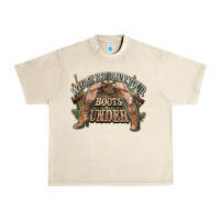 Sandshell whose bed have your boots under cowboy western Urban Heavy Tee - NancyCooperArtShop